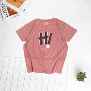 MOTIF HI LERIST - KAOS OVERSIZE WANITA WITH SAY HI COTTON COMBED BAJU KAOS DISTRO LERIST