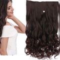 TEBEL AYUMI Hair clip rambut palsu wanita biglayer curly dan lurus PANJANG 60CM  hairklip sambungan berwarna Tebal extension asli. 