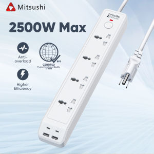 Mitsushi Extension Outlet Socket Plug with Switch Usb Cable Power Supply Power Board Socket Line Equipment
