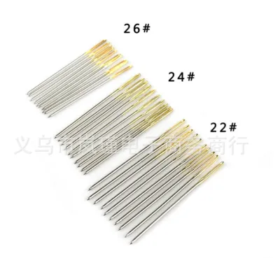 (พร้อมส่งจากไทย)เข็มปักผ้า เข็มปักครอสติช 3 ขนาด มีเบอร์ 22 24 และ 26 (ขนาดละ 10 เล่ม รวม 30 เล่ม)