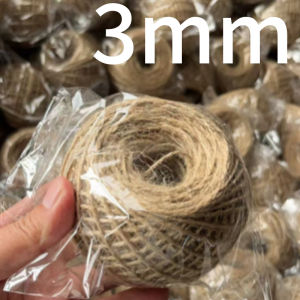 100M Jute Twine Natural Hemp Rope Brown String For Gift Wrapping DIY Crafts Decoration