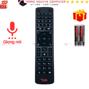 Remote điều khiển đầu thu Viettel TV360 Điều Khiển Viettel TV360 Có Giọng Nói - Tặng kèm pin - Trang Nguyễn Computer