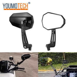 Mới kính chiếu hậu xe máy Gương bên xe máy thể thao đường phố phổ 8/10mm cho Harley YAMAHA Kawasaki Suzuki Honda Chopper Cruiser