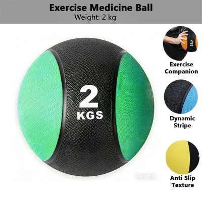Fitness Weight Squat Home Workout Indoors Strength Medicine ball 1KG/2KG/3KG/4KG/5KG Slam Ball indoor/outdoor balance ball anti-slip design Solid rubber Super elastic NEW Rubber Medicine Ball Exercise Gym Ball