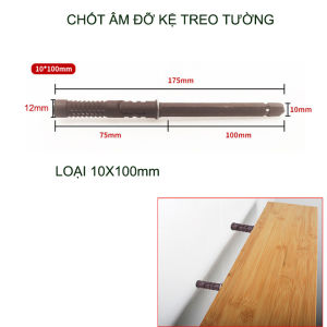01 Chốt âm đỡ kệ treo tường có nhiều kích cỡ cho khách lựa chọn