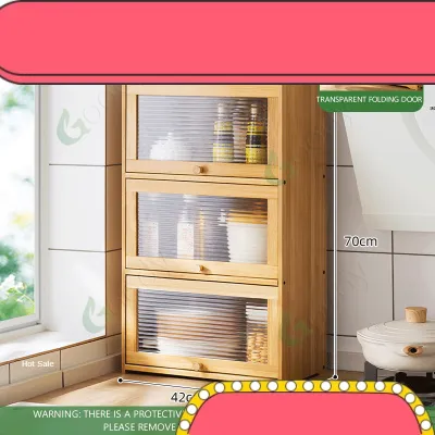 Kitchen Countertop Cabinet Multi-storey Side Cabinet Desktop Storage Locker Tea Cup Storage Cabinet Kitchen Cabine