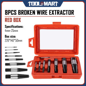 8PCS/BOX SCREW EXTRACTOR DRILL BITS BROKEN BOLT DAMAGED SCREW EXTRACTOR SCREW REMOVER TOOL SET HIGH HARDNESS DRILL SCREWDRIVER