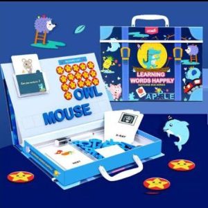 Mainan edukasi anak UCMD Magnetic LEARNING WORDS HAPPILY edukatif motorik montesori