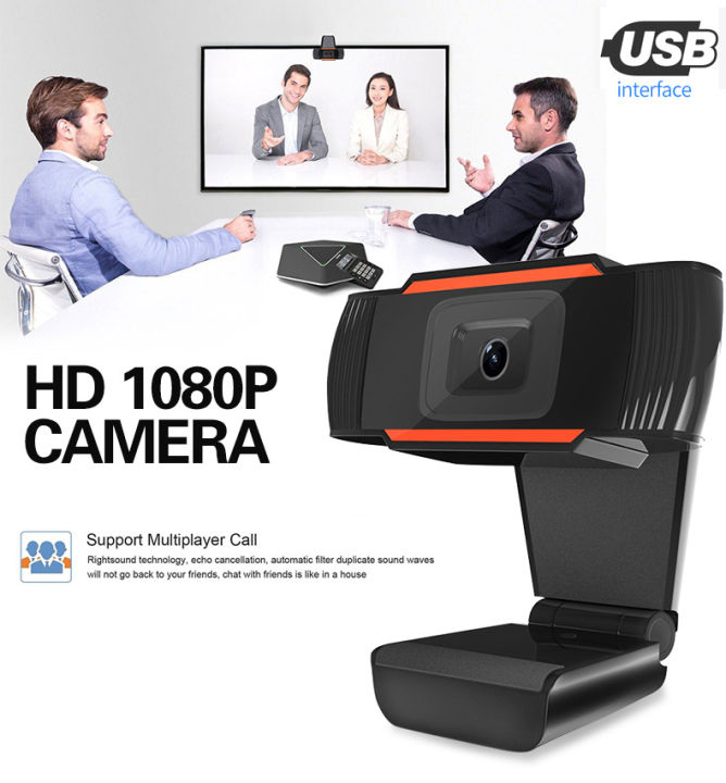 720P HD Webcam With Microphone USB Camera Video Recording Web Cam For  PC Computer Laptop Support