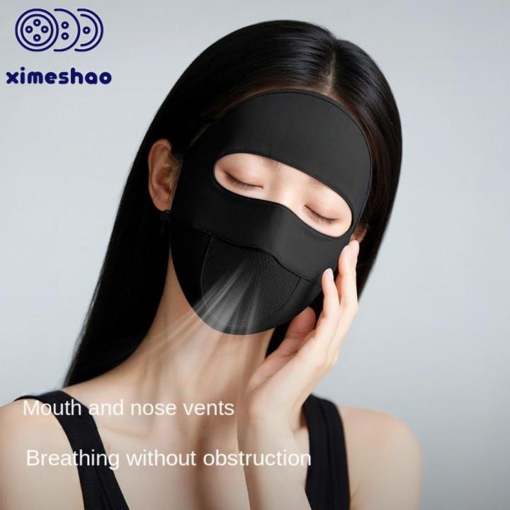 XIMESHAO Sunscreen Face Scarf Ice Silk  Face  Summer Face Cover Elastic Face Scarves Face Gini  Women/Girls