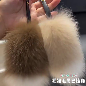 Giả đuôi động vật Keyring chìa khóa độc lạ mặt dây chuyền quyến rũ túi trang nhã trang trí đầy màu sắc mặt dây chuyền cho túi xách và Ba lô