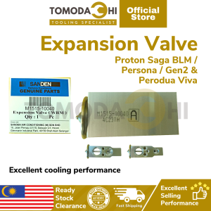 TOMODACHI Sanden Expansion Valve Aircond Proton Saga BLM Gen2 Persona Iriz Perodua Viva Myvi Alza Bezza Aruz Bezza Ativa SANDEN SD Cooling Coil | Ready Stock Malaysia | Fast Shipping