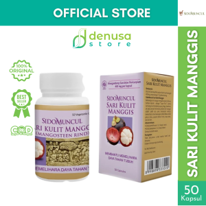 SIDOMUNCUL Natural Sari Kulit Manggis 50 kapsul Antioksidan Daya Tahan Tubuh