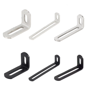 Secure 90 Degree Untarnished Corner Parenthesis With Modifiable Long Cavities For Customizable Furniture Reinforcement