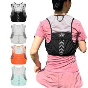 CANICECA Nylon Trail Running Backpack Ultralight Breathable Hydration Vest Functional Pack Reflective Vest Outdoor Women Men
