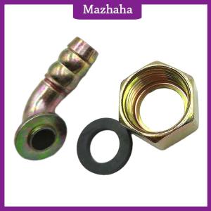 Mazhaha 1pc Brass Hose Fitting 11mm 19mm Gas Cooker Universal Joint Hose Connection Internal Thread Intake Elbow Screw Connector Coupler