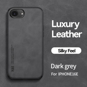Luxury Leather Funda For iPhone 16e Phone Case Soft Silicone Car Magnetic Back Cover iPhone 16 e iPhone16e 2025 Shockproof Coque