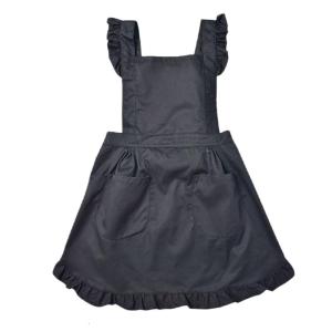 Cotton Apron with Pocket Women Kitchen Apron Adjustable Cooking Apron for Cooking Baking Gardening Restaurant Cafe