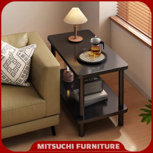 Mitsuchi Double layer Living Room Sofa Side Tea Table Rectangle Coffee Table Kopi Meja Ruang Tamu茶几