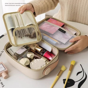 QIYUE Large-capacity Makeup Bag Portable EVA Travel Cosmetic Bag Portable Toiletry Makeup Brush Cosmetics Waterproof Storage Bag