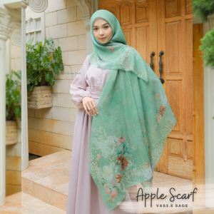 [BUY 3 GET 1 FREE HIJAB] HIRA - Hijabwanitacantik - Segiempat Apple Scarf Standart & Jumbo | Hijab Premium | Dengan Lasercut Seamless