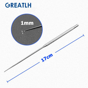 MEDGREAT móc lấy ráy tai bằng thép không gỉ móc lấy ráy tai/dụng cụ lấy ráy tai thẳng/kiểu súng dụng cụ y tế chuyên dụng cho khoa tai mũi họng.