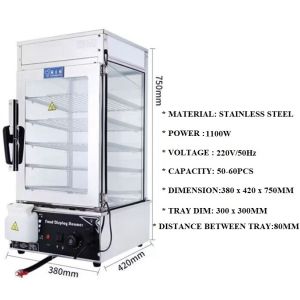 PAO STEAMER COMMERCIAL STAINLESS STEEL/DIM SUM STEAMER/PAO KUKUS/不锈钢蒸包炉/PEMANAS PAO/STEAMER MACHINE/HEAVY DUTY/KITCHEN EQUIPMENT