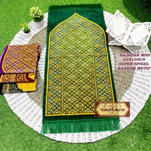 Sajadah turki tebal halus lembut ukuran midi 55x110 perlengkapan shalat pakaian muslim