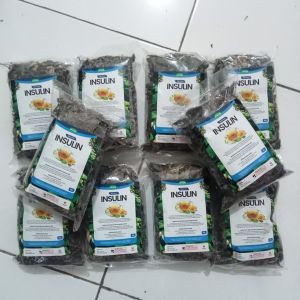 ( Paket 10 Pcs ) Teh Seduh Daun Insulin isi 40gr /Teh Herbal Kering 100% Organik & Asli/Insulin Tea