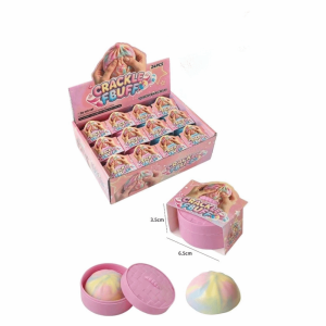 HOTOTO Wax Skin Crispy Squeeze Toys Handmade Crunchy Sound Sensory Fidget Toy Rainbow Candy Wax Coating Stress Relief Toys Gifts