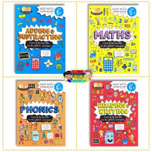 Le Bruj - Help With Homework / Activity Book For Kids / Addition And Subtraction / Maths / Phonics / Reading And Writing