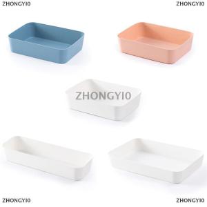 [COD] ZHONGYI0 Combinable hộp lưu trữ máy tính để bàn mỹ phẩm lưu trữ khay trang điểm quần áo Bộ đồ ăn chủ nhựa lưu trữ ngăn kéo đồ lót tổ chức