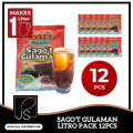 TASTY PALAMIG LITRO PACK OF 12 Sago't Gulaman Drink Mix 25g 10 Flavors Available, Halal Certified. 