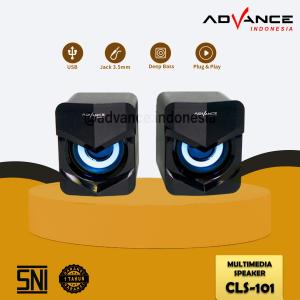 ADVANCE - Speaker Komputer Speaker Gaming Komputer/Laptop 2.0 USB Jack Audio 3.5mm (CLS-101) Garansi Resmi 1Tahun