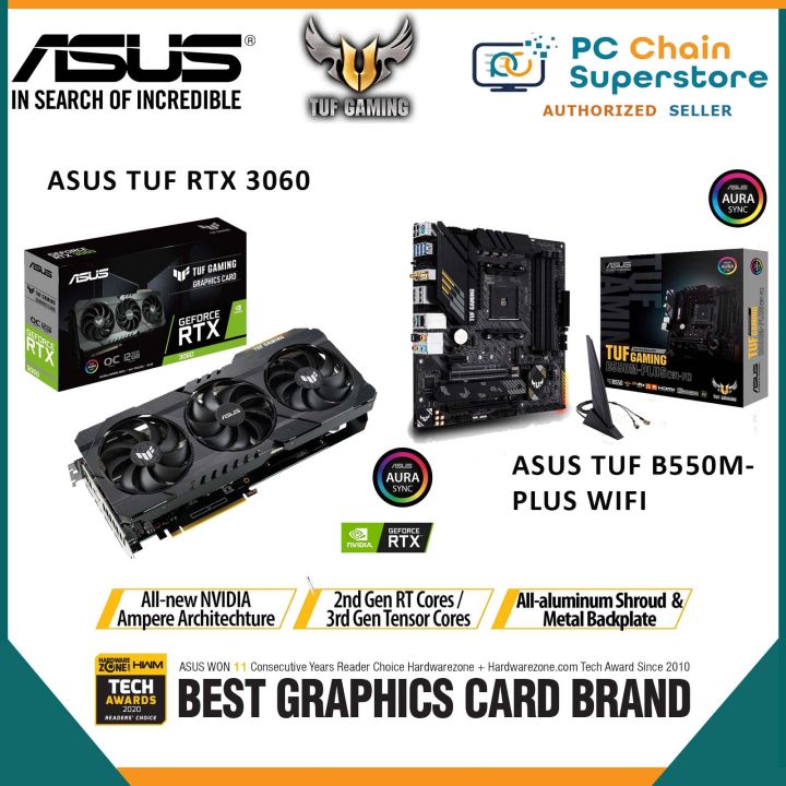 ASUS TUF Gaming Nvidia RTX 3060 12GB GDDR6 Graphics Card ASUS