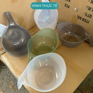 Rổ nhựa đựng đồ vo gạo Dụng cụ rửa rau củ quả đa năng Có tay cầm lỗ thoát nước tiện lợi