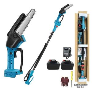 Rechargeable High Altitude Pruning Chain Lithium Battery Electric High Branch Saw for Greening