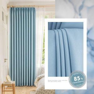 Blackout Curtains Window Door Curtains for Living Room Partition Bedroom Hook Curtain High Shading Protection Thermal Insulated Curtains