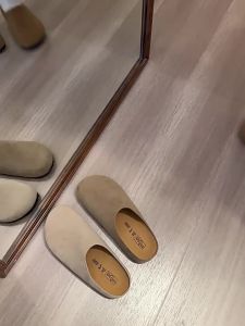 [Free Shipping] Soft-soled womens 2025 spring new thick-soled closed-toe slip-on mules for summer outdoor wear