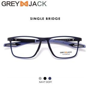 Grey Jack Kacamata Antiradiasi Blueray Model Sport Kotak Lentur Ringan TR90 dan Silicone Fashion Bisa Minus 1119