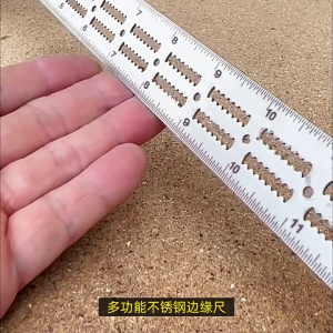 Corrosion Resistant 0-70 Degrees Woodworking Edges Ruler For Precise Curves Measurement And Durability Steel Build