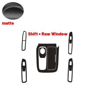 For Ford territory 2024 2025 2nd Generation Carbon Fibre Car doors and windows Glass Lift Control Switch Panel Cover Trim Car Center Console Gear Shift Sticker interior accessories