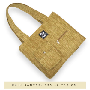 COD TOTEBAG WARNA COKLAT / TOTEBAG BROWN / TOTE BAG TULISAN / Tas Kanvas Murah Produk Lokal Semarang