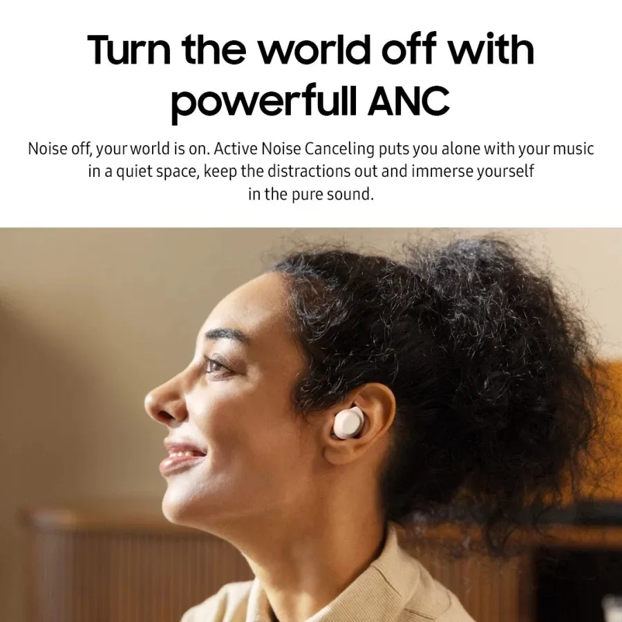 Samsung Galaxy Buds FE True Wireless Bluetooth Earbuds, Built-in