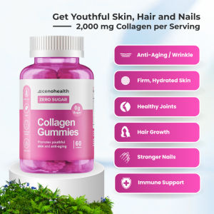 Cenohealth Collagen Gummies Dietary Supplement Sugar‑Free Chewable Collagen Gummy 60s for Daily Consumption