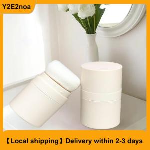 【Local shipping】 10ml Mini Empty Refillable Loose Powder Box With Powder Puff Diy Cosmetic Powder Case Blusher Finishing Powder Jar Container