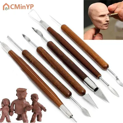 CMinYP 6pcs Clay sculpting WAX แกะสลักเครื่องปั้นดินเผา DIY เครื่องมือ shapers Polymer Modeling Gift