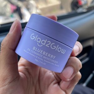 Glad2Glow Blueberry Ceramide Moisturizer 30g Skin Barrier Repair Pelembab Wajah
