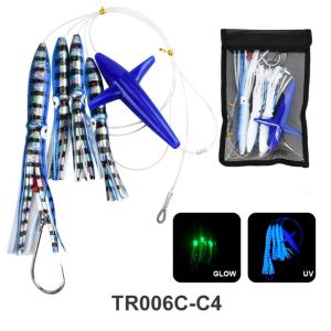 OWNNEW Phản xạ tia cực tím Mồi câu có cánh quạt xoay Trọng lượng 151g Thiết kế mực cá ngừ cá thu Mồi câu Bền bỉ Cơ chế hoạt động của cánh quạt Mồi câu nhân tạo Câu cá biển