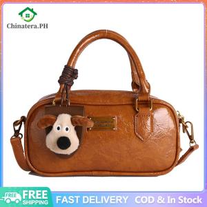 Women Girls PU Leather Crossbody Shoulder Bag with Zipper Versatile Handheld Diagonal Bag Adjustable Strap for Daily Use